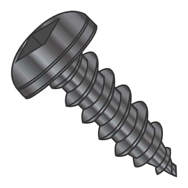 Usa Industrials Self-Drilling Screw, #8-15 x 2 in, Black Oxide Steel Pan Head Square Drive BULK-SCRW-14799 - main